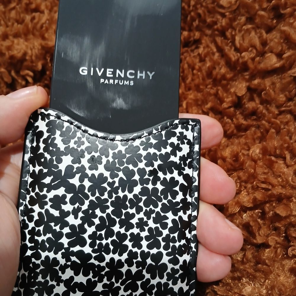 Givenchy Parfums Black and White Floral Case And  Mirror